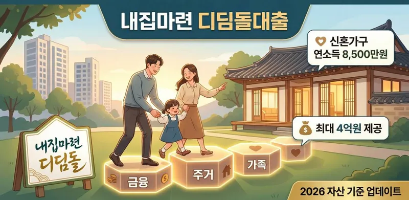 [복지혜택] 치솟는 집값 속 한 줄기 빛, 2026년 내집마련 디딤돌대출 완벽 활용 가이드