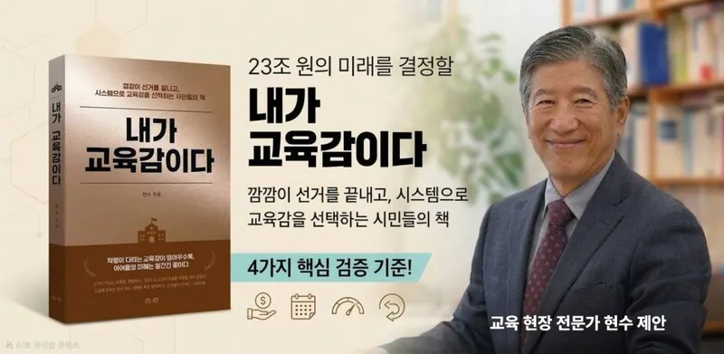 진영 논리에 가려진 교육감 선거, 23조 원의 미래를 결정할 새로운 선택 기준이 제시되다